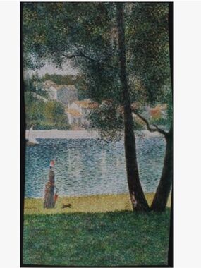The Seine by George Seurat Fabric Panel